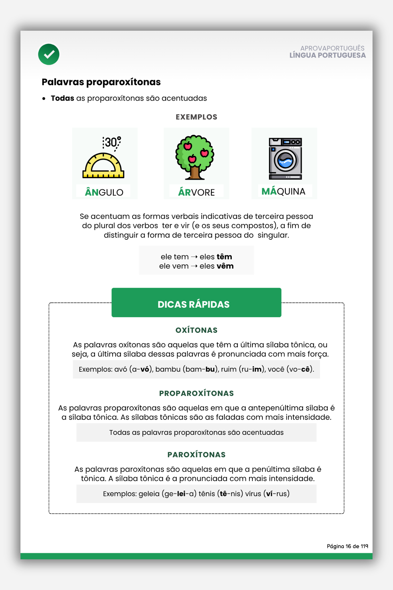 Prévia - Acentuação